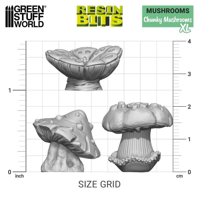 3D print sets Chunky Mushrooms XL