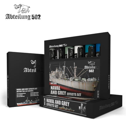 Oil paint Naval and Grey Effects Set