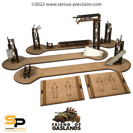 Gaslands Refuelled Derelict Race Gate and Ramp set