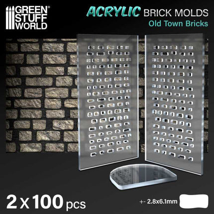 Acrylic Brick molds - Old Town bricks
