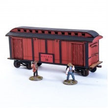 Dead Man's Hand - 19th C. American Baggage Car (Red)