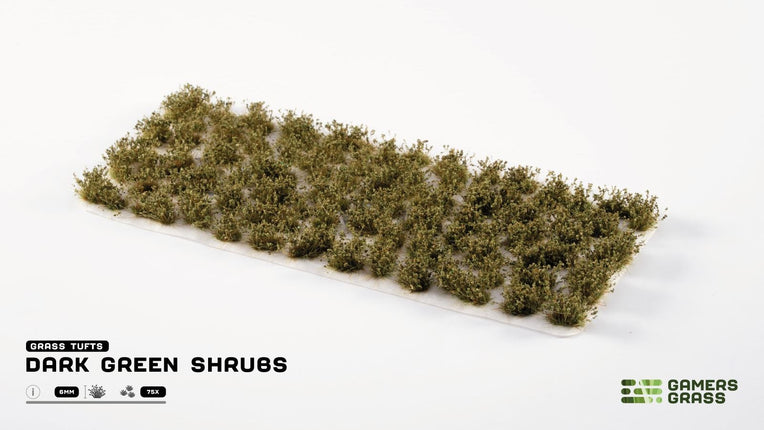 Dark Green Shrubs 6mm