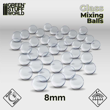 Glass Mixing balls 8mm (40st)