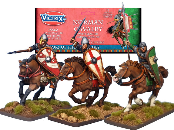 Miniatuur van Normandisch ruiter van de Dark Age door Victrix, gedetailleerde middeleeuwse cavalerie uit de Oudheid