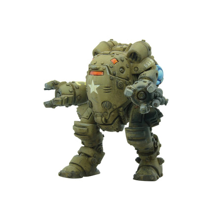 Miniatuur US M5A5 Jackal Light Walker van Konflikt '47, gedetailleerde militaire miniatuur in actie.