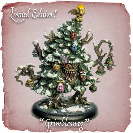 Limited editie Moonstone Leshavult Grimblesnag met sneeuwdetails, uniek en gedetailleerd, geschikt voor verzamelaar en decoratie.