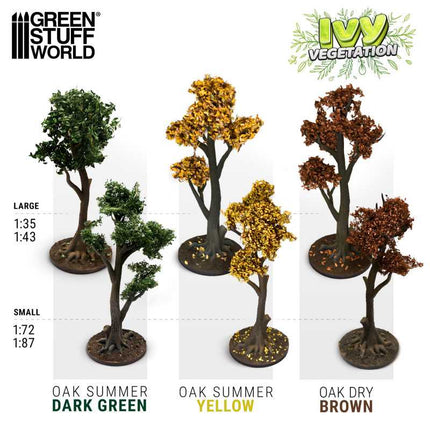 Ivy Foliage Oak Summer Dark Green 1:35-1:43