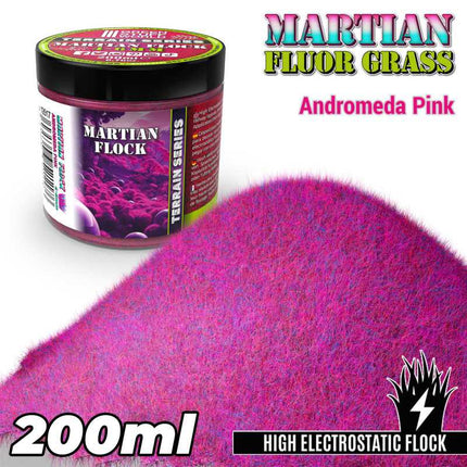 Martian grass flock Andromeda Pink 4-6mm 200ml
