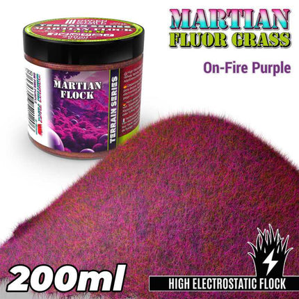 Martian grass flock On Fire Purple 4-6mm 200ml