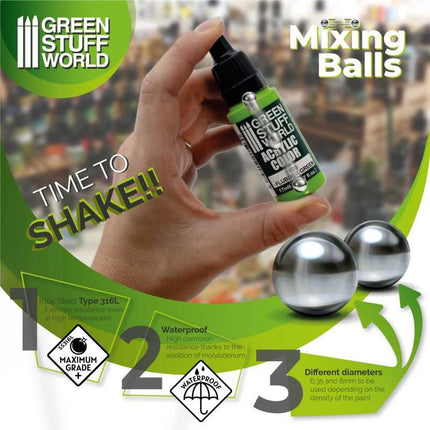 Steel Mixing balls 8mm (QSS316L)