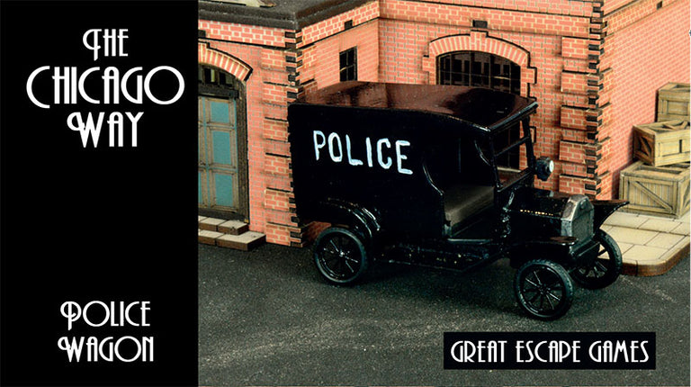The Chicago Way Police Wagon Boxed Resin Car Set