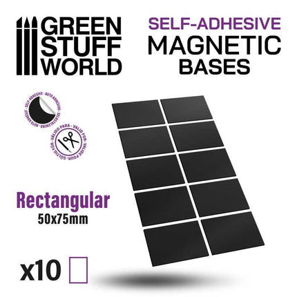 Rectangular Magnetic Sheet (zelfklevend) - 50x75mm