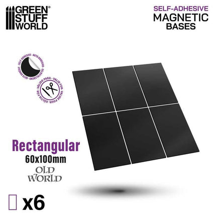 Rectangular Magnetic Sheet (zelfklevend) - 60x100mm