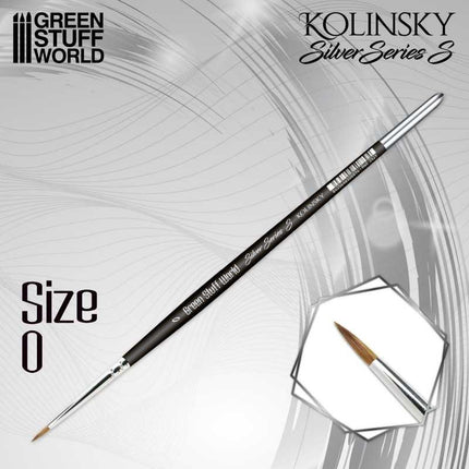 Size 0 Kolinsky Penseel Silver Small (type-S)
