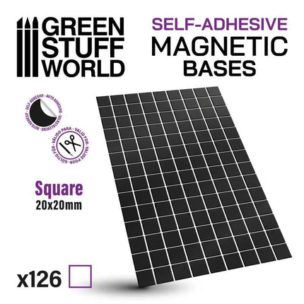 Square Magnetic Sheet (zelfklevend) - 20x20mm