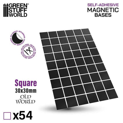 Square Magnetic Sheet (zelfklevend) - 30x30mm