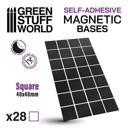 Square Magnetic Sheet (zelfklevend) - 40x40mm