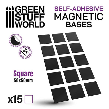 Square Magnetic Sheet (zelfklevend) - 50x50mm