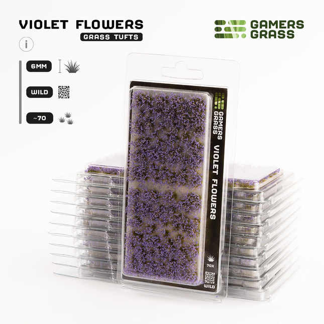 Violet Flowers 6mm - Wild