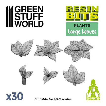 3D print sets Large leaves - grote bladeren