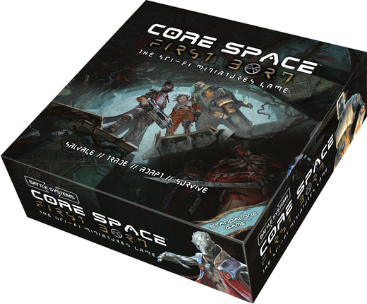 Battlesystems First Born Starter Set tafelspellen met miniaturen en speelbord voor strategisch tabletop gaming.