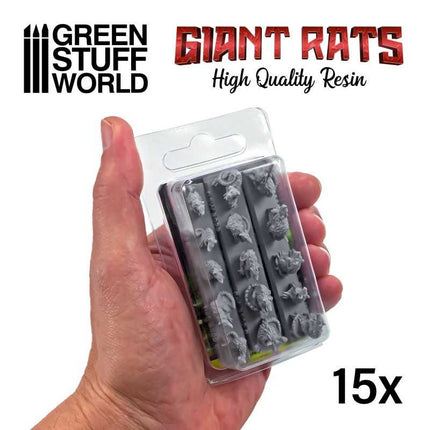 Giant rats (15st) resin ongeverfd