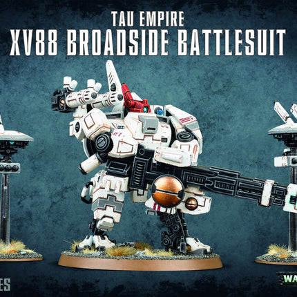 40K Tau Empire XV88 Broadsite Battlesuits