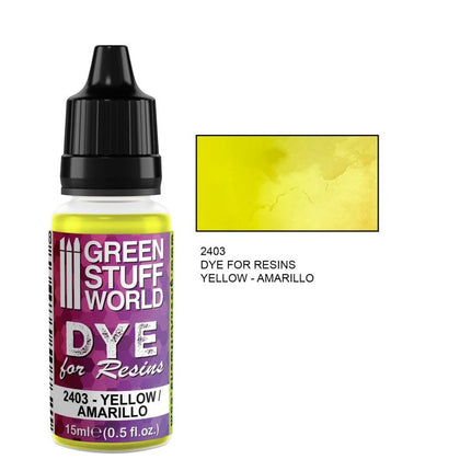 Dye for resin Yellow - Gele kleurstof voor resin&epoxy 15ml