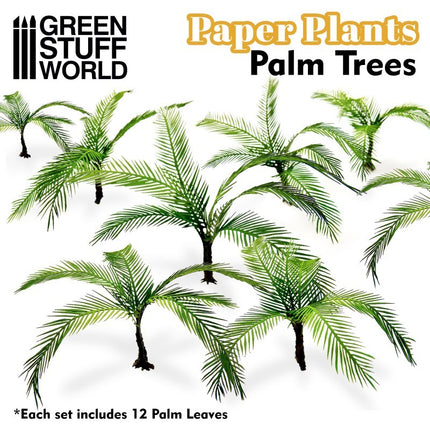 Papieren plant palm boom (laser cut)