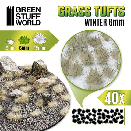 Winter groen tufts - groene struikjes 6mm