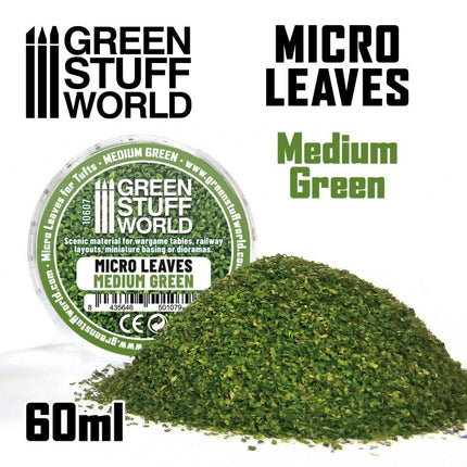 Miniatuur blaadjes medium groen 60ml - Micro leaves medium green