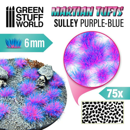 Martian Tufts Sully Purple Blue 6mm