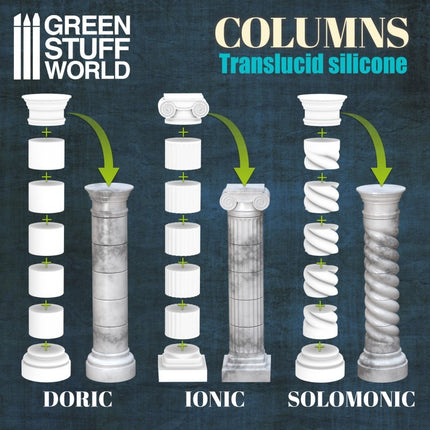 Siliconen mallen columns (pilaren)