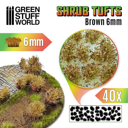 Shrubs tufts - bloemstruik Brown 6mm