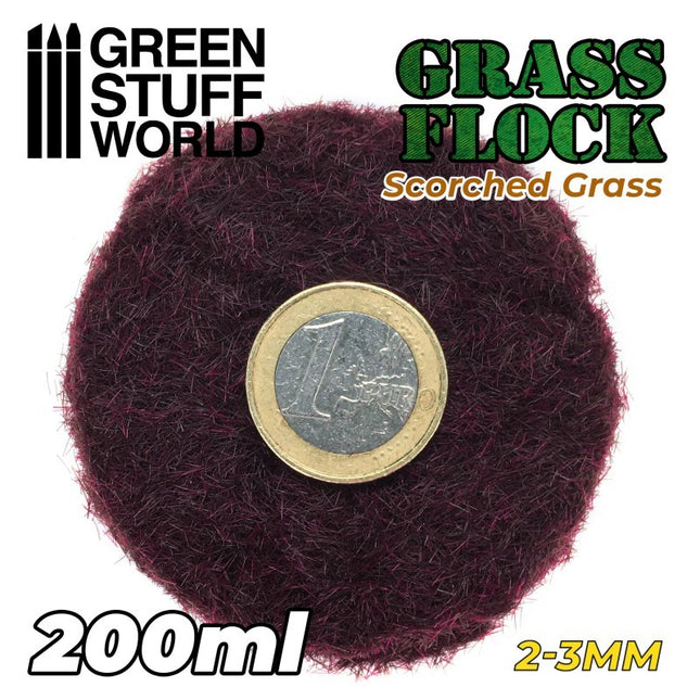 Scorched brown Static grass flock 2-3mm 200ml