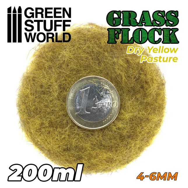 Dry yellow pasture Static grass flock 4-6mm 200ml