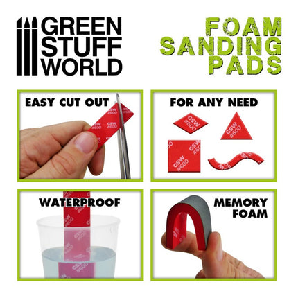 Foam Sanding Pads Super Fine Grit 2500 (10st)