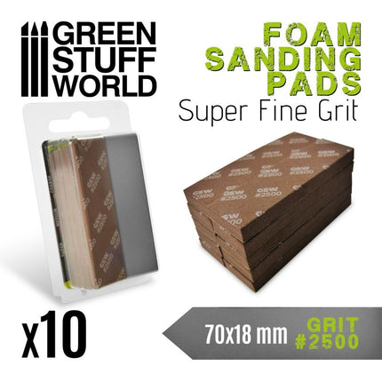 Foam Sanding Pads Super Fine Grit 2500 (10st)