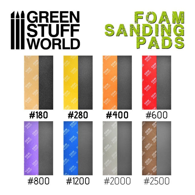 Foam Sanding Pads Medium Grit 1200 (10st)