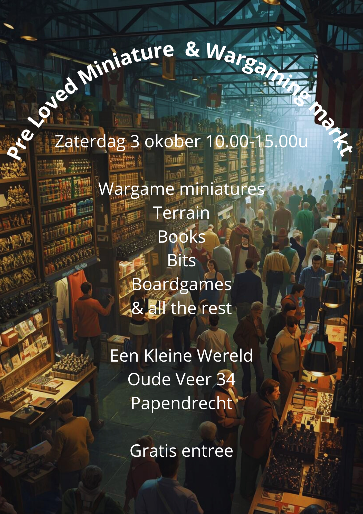 Pre-Loved Miniature Market 3 oktober: Schatjacht voor Wargamers & Miniatuurlovers