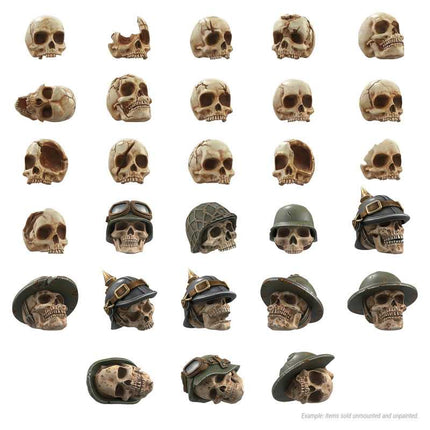 3D Printed - 1000x Battlefield Resin Skulls 1:48-1:35