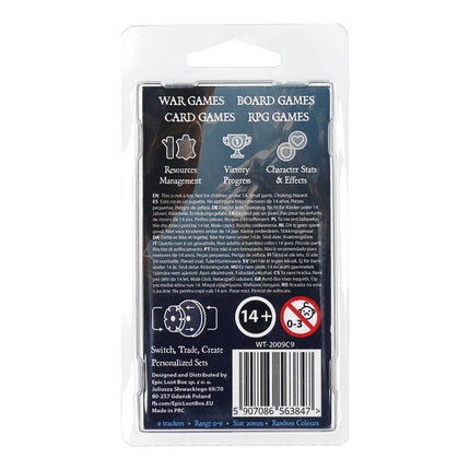 Trackers Counters, Range 0-9, Size 20mm