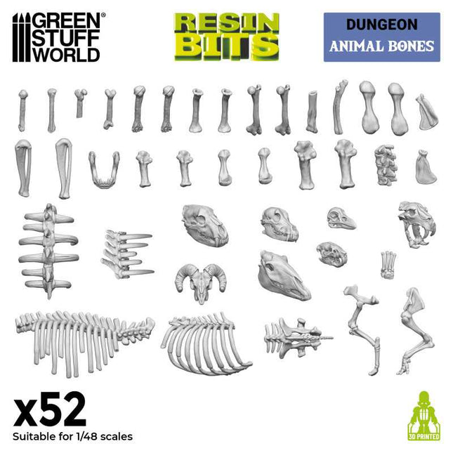 3D Print - Dungeon - Animal Bones