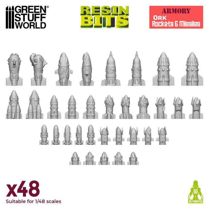 3D Print Ork Rockets and Missiles