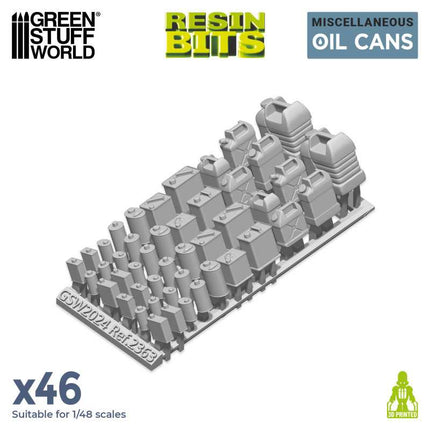 3D Printed Oil Cans (46st)
