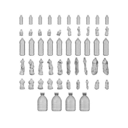 3D Print - Modern - Clear Water Bottles