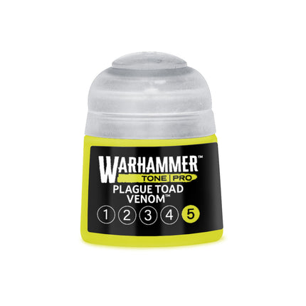 Warhammer Colour Tone Pro Plague Toad Venom verf in 512ml, groene en giftige kleur voor miniaturen en modellen.