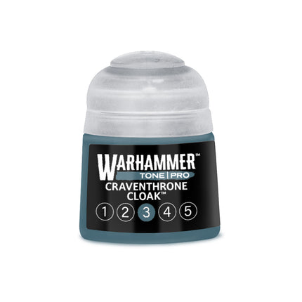 Warhammer Colour Tone Pro Craventhrone Cloak 3 verfpot met 3D-verf voor miniaturen en modelbouw, in een 312ml fles