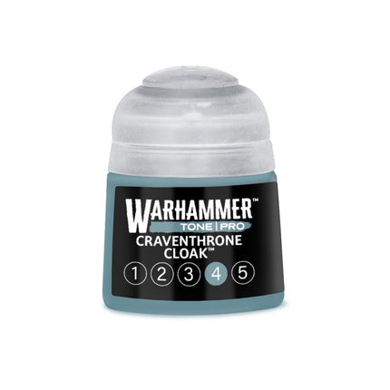 Warhammer Colour Tone Pro Craventhrone Cloak 4 verfpotje in 412ml verpakking, roodbruine verf voor miniaturen en modellen.