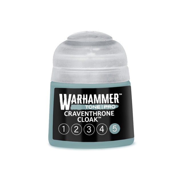 Warhammer Colour Tone Pro Craventhrone Cloak 5 verf in 512ml, donkerblauwe verf voor miniaturen en modellen.